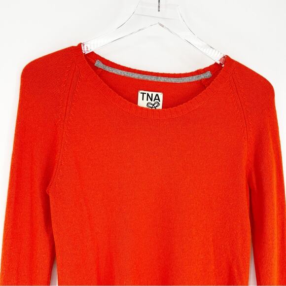 Aritzia TNA Angora Blend Sweater M Orange - Picture 3 of 7
